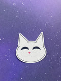 Die-cut White Cat Single Sticker (Manga Lovers Collection) 2.6" x 2.5"